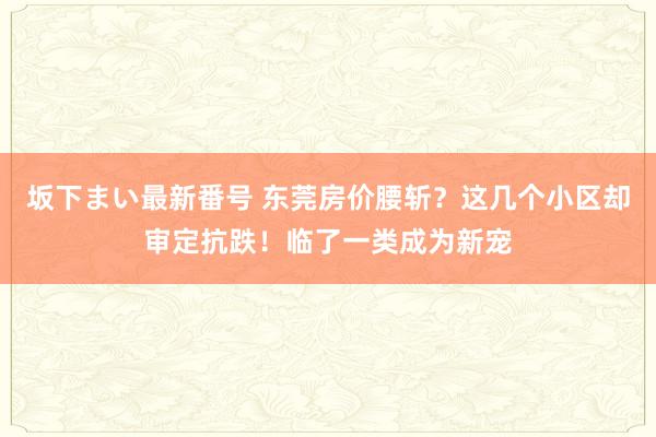 坂下まい最新番号 东莞房价腰斩？这几个小区却审定抗跌！临了一类成为新宠