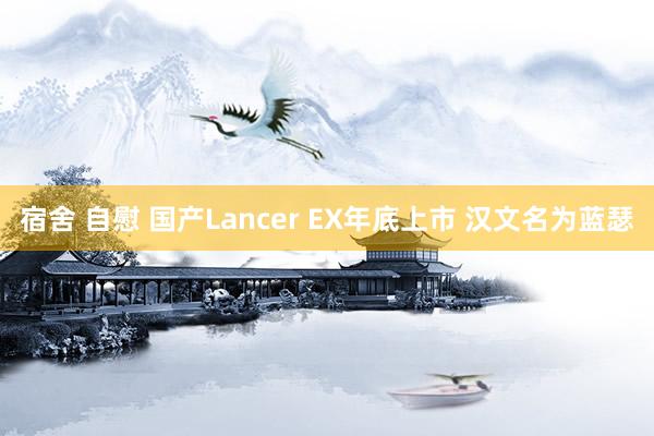 宿舍 自慰 国产Lancer EX年底上市 汉文名为蓝瑟